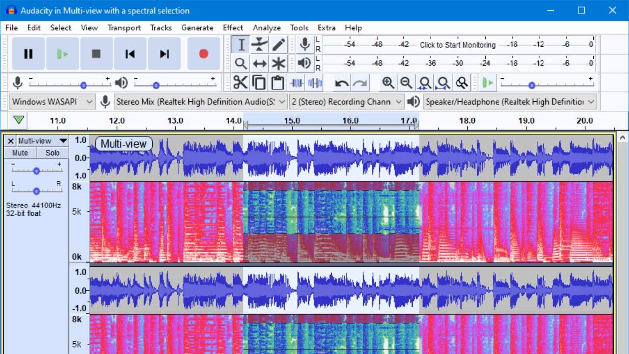 Audacity Screnshot 3